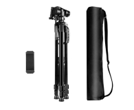 Puluz Selfie Live Aluminium z głowicą 3D i uchwytem telefonu (czar - 1508905 - zdjęcie 1
